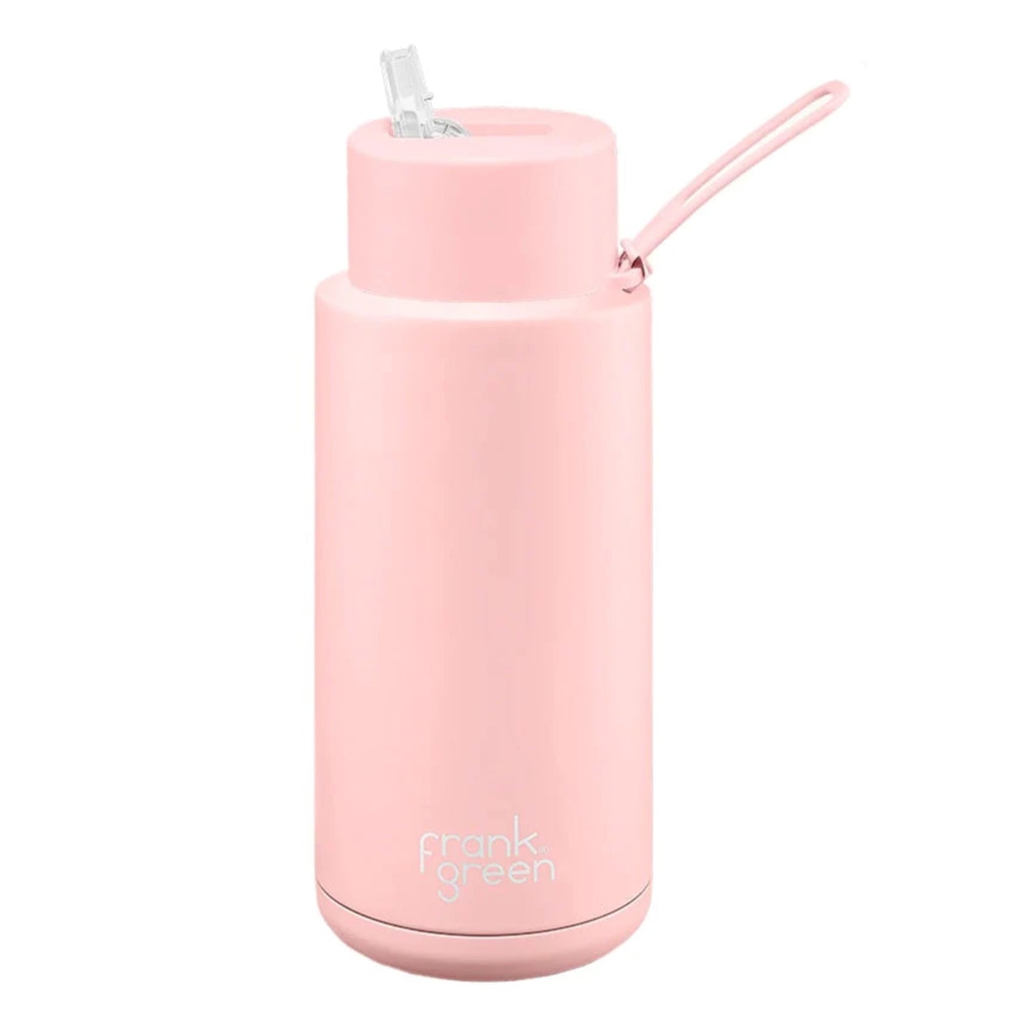 Frank Green Ceramic 1 litre bottle with straw Blushed