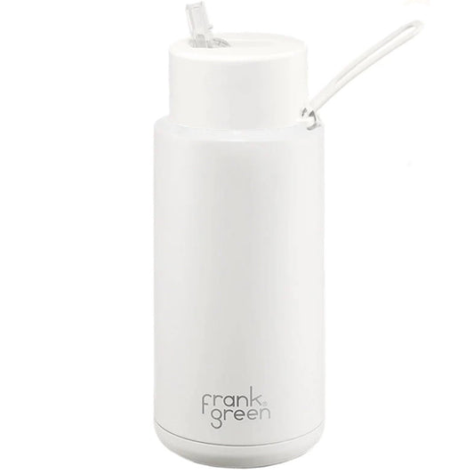 Frank Green Ceramic 1 litre bottle with straw Cloud