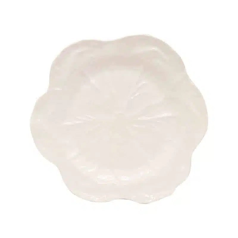 Melamine Cabbage Round Platter 40cm White
