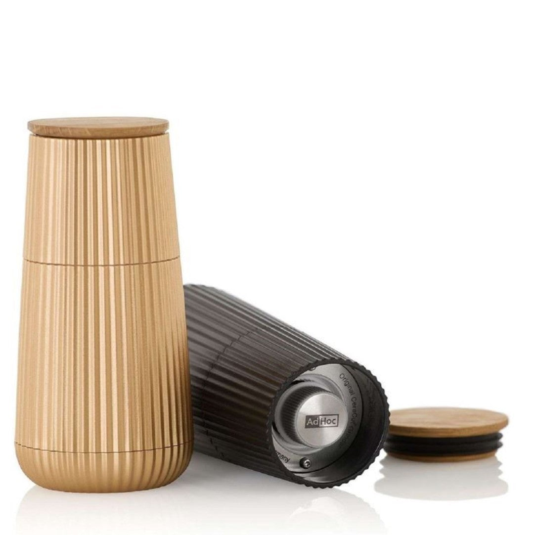 ADHOC Salt & Pepper Grinders Scape Black/Gold