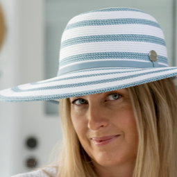 Alishya Wide Brim Hat Blue