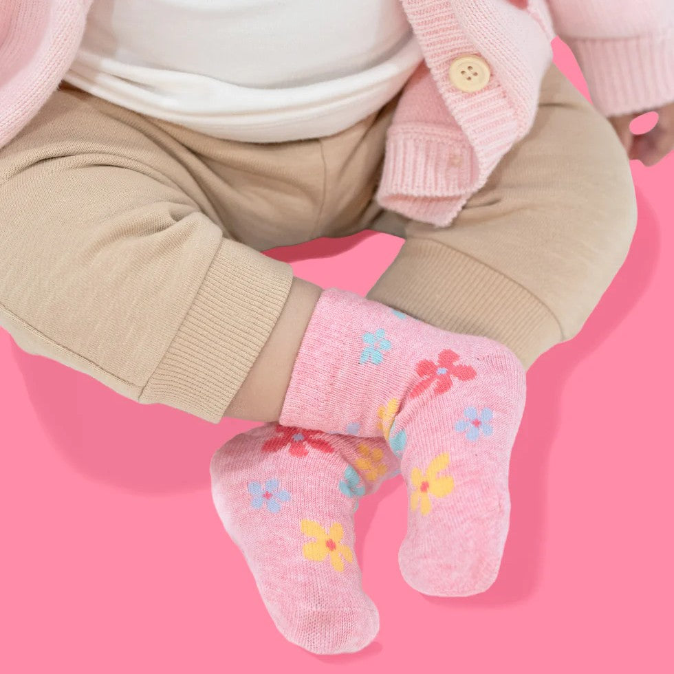 Toshi Ankle Socks Jacquard Daisy