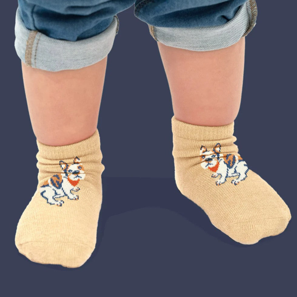 Toshi Ankle Socks Jacquard Frenchie