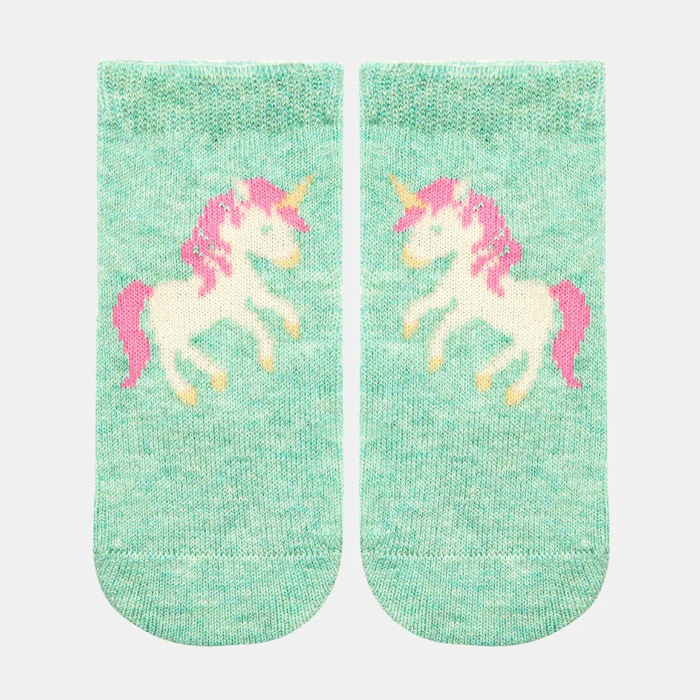 Toshi Ankle Socks Jacquard Unicorn