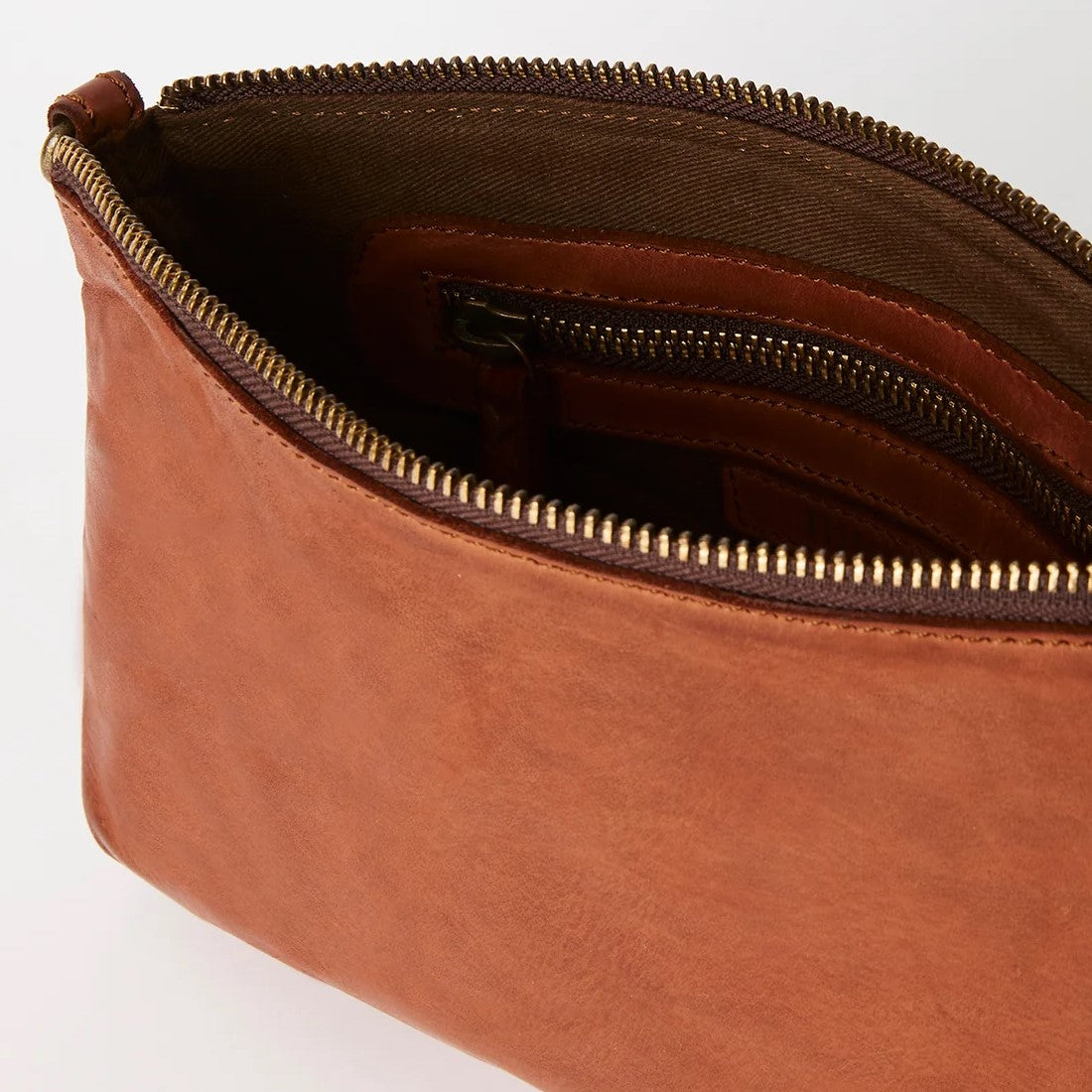 Juju Baby Cross Body Leather Bag Cognac
