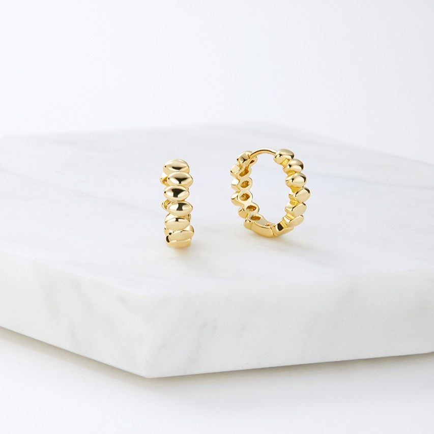 Zafino Bailey Huggie Earrings Gold