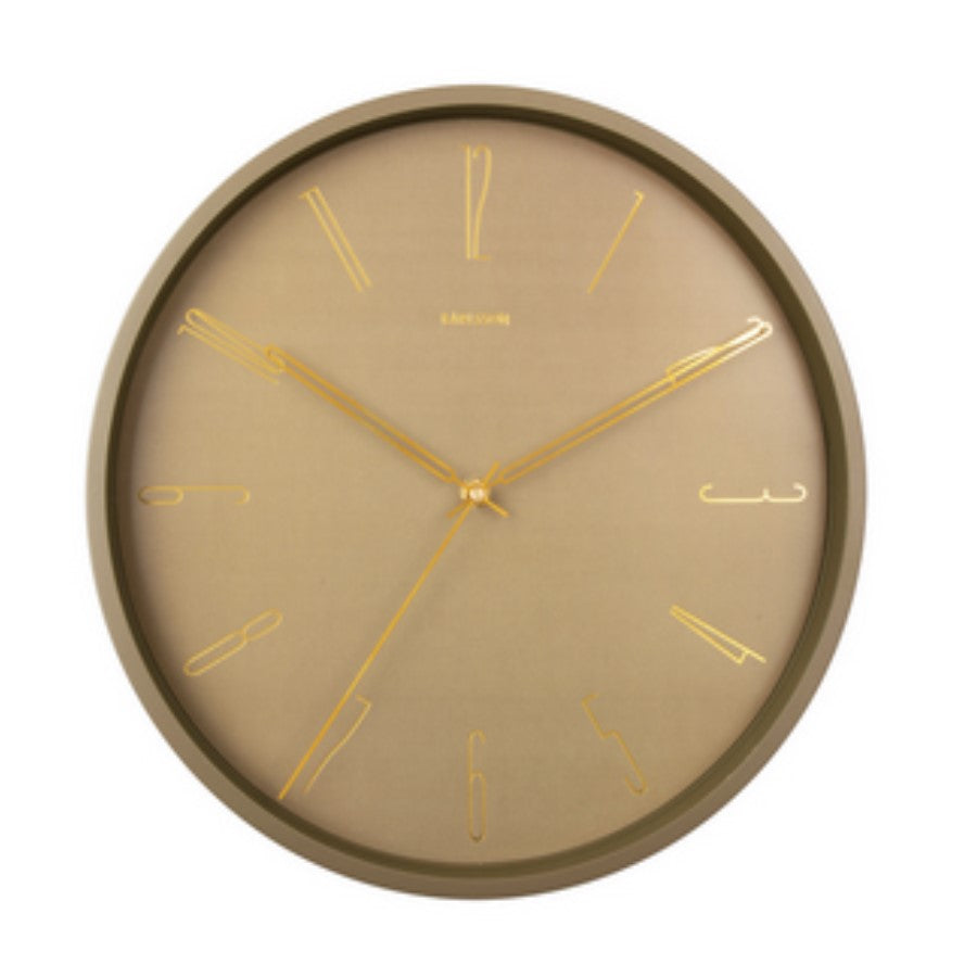 Karlsson Belle Clock Moss Green