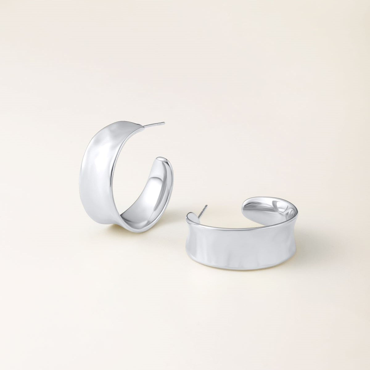 Zafino Bianca Mini Hoops Silver