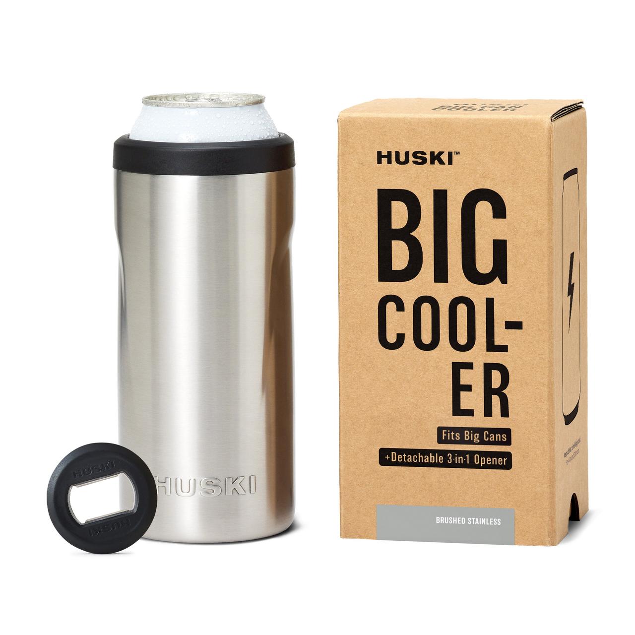 Huski Big Can Cooler Brushed Stainless