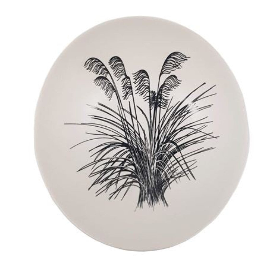 Jo Luping Black Toetoe on White Bowl 10cm