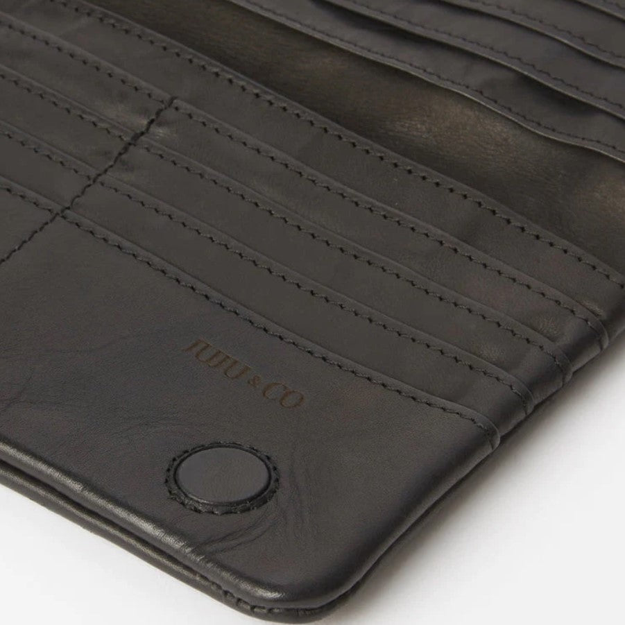 Juju Capri Leather Wallet Large Black