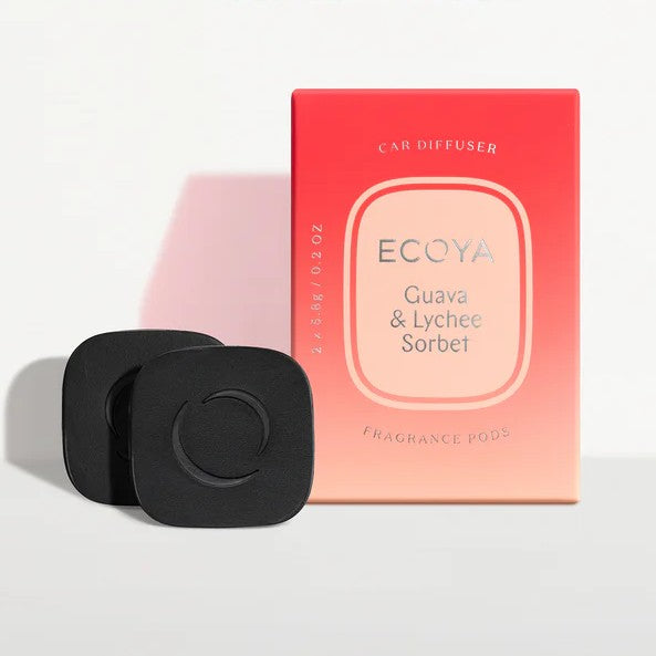 Ecoya Car Diffuser Pod Guava & Lychee
