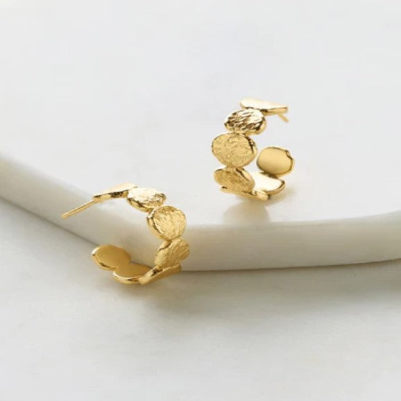 Zafino Chloe Hoop Earrings Gold