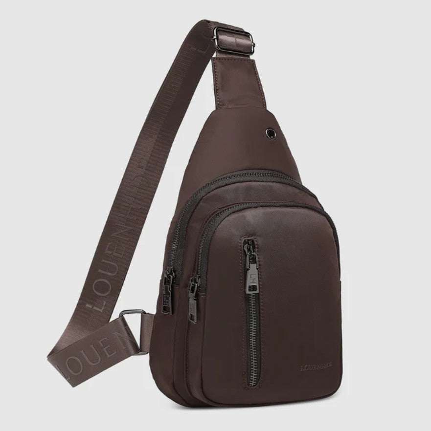 Boyd Nylon Sling Bag Chocolate
