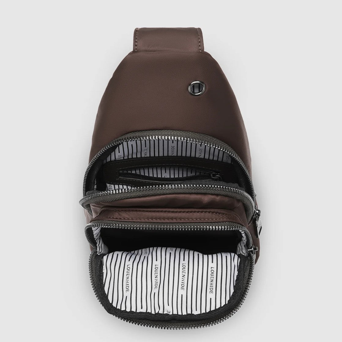 Boyd Nylon Sling Bag Chocolate