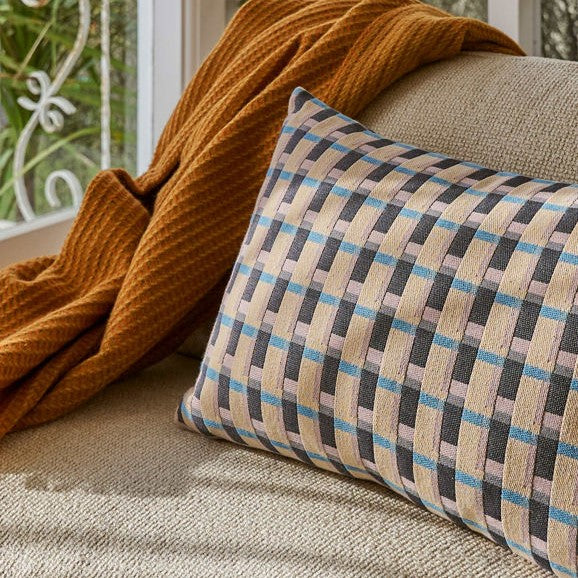 Citta Civic Cushion 60x40 Cornflower/Multi