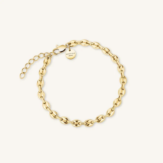 Rosefield Coffee Bean Chain Bracelet Gold