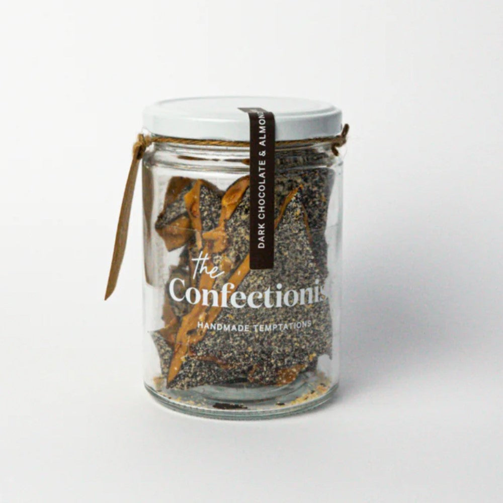 Dark Choc. Almond Toffee Jar 200g