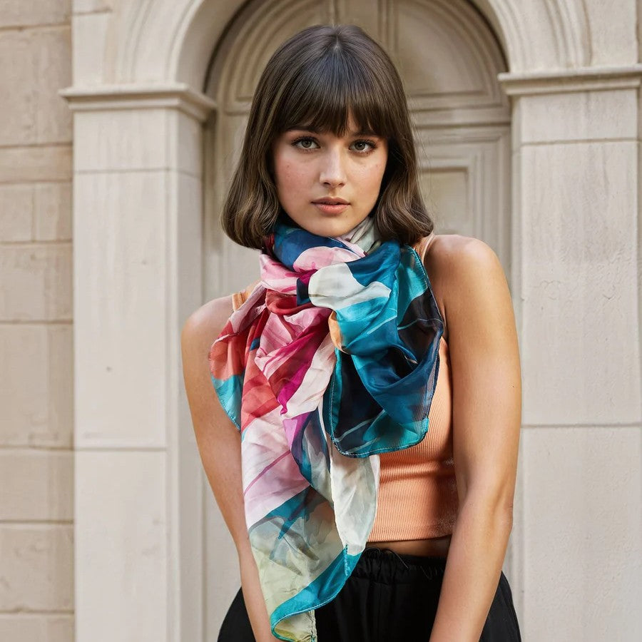 Daisy Silk Scarf