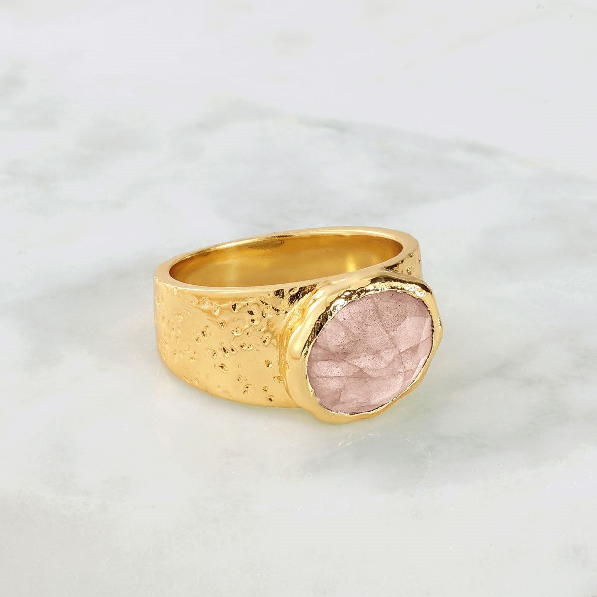 Zafino Daniella Rose Quartz Ring 7
