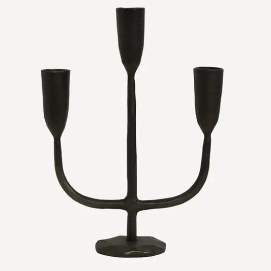 Dax 3 Light Candle Stand Black