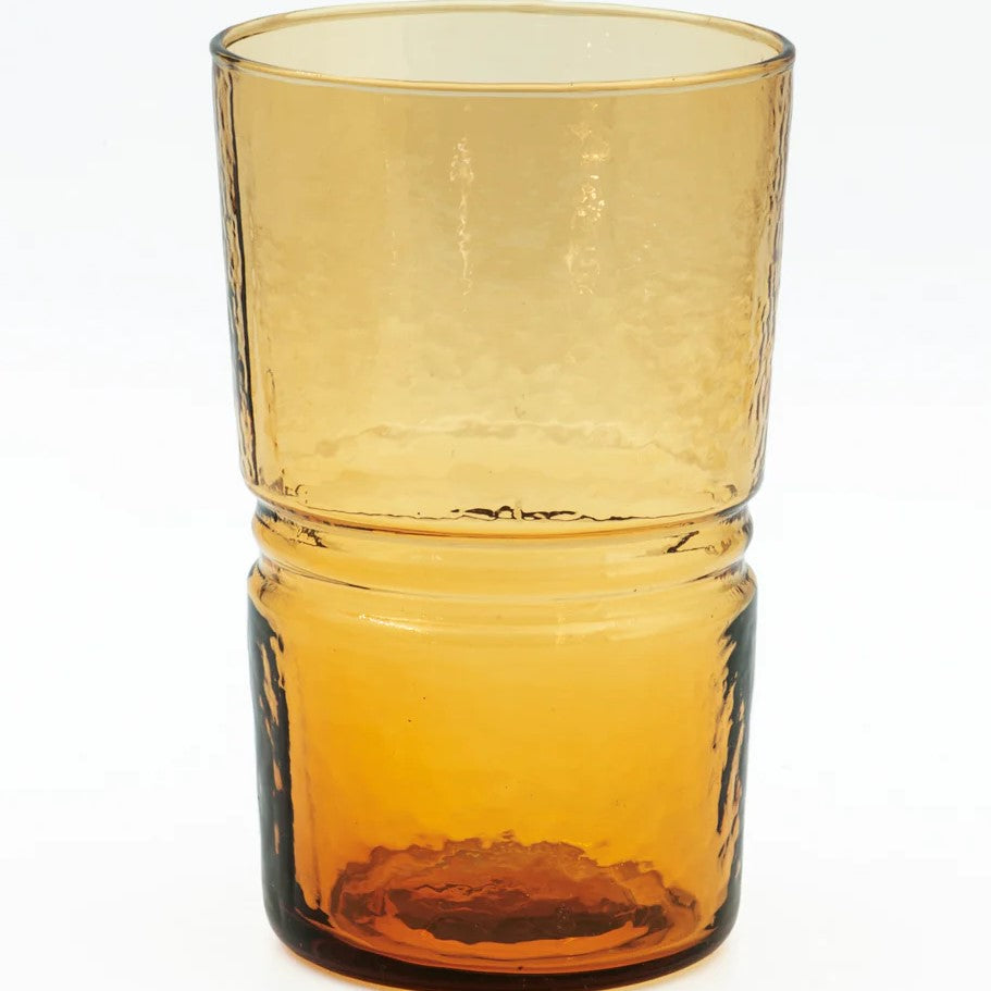 Drinking Glasses Amber Set 4
