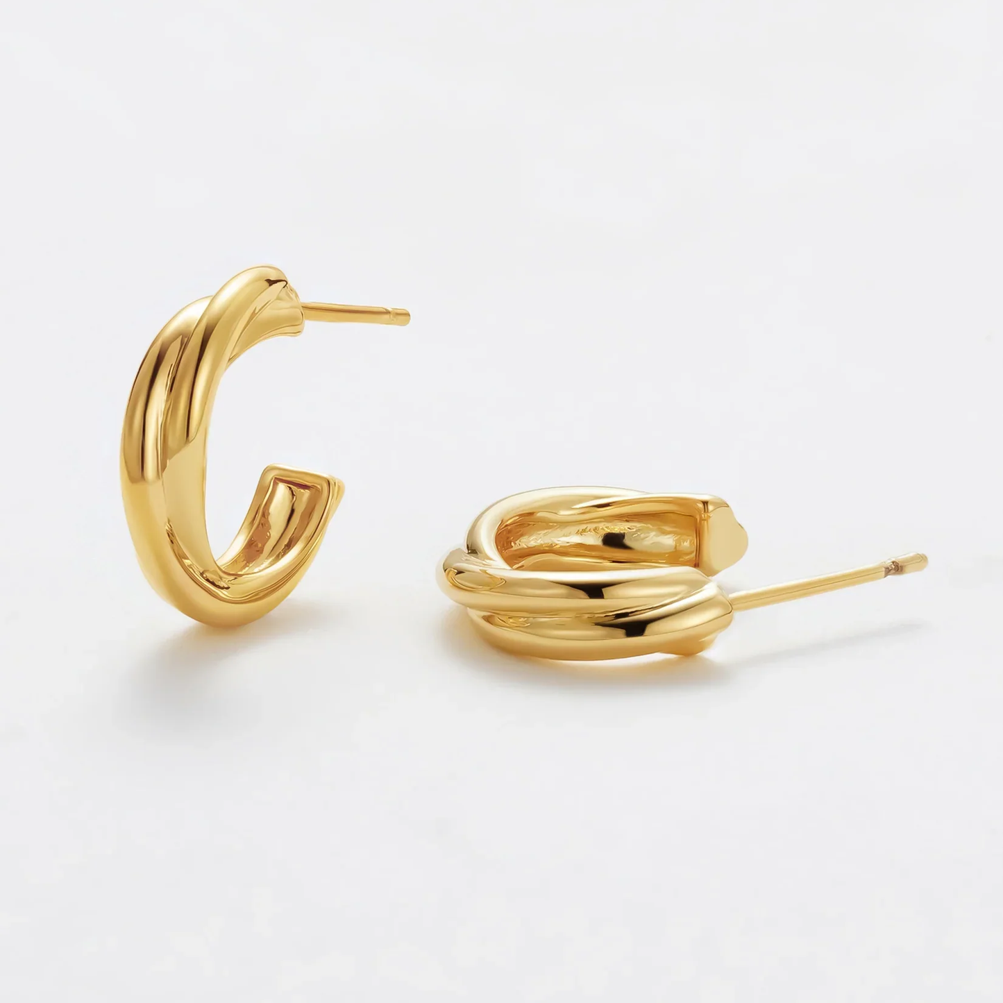 Gold hoop earrings