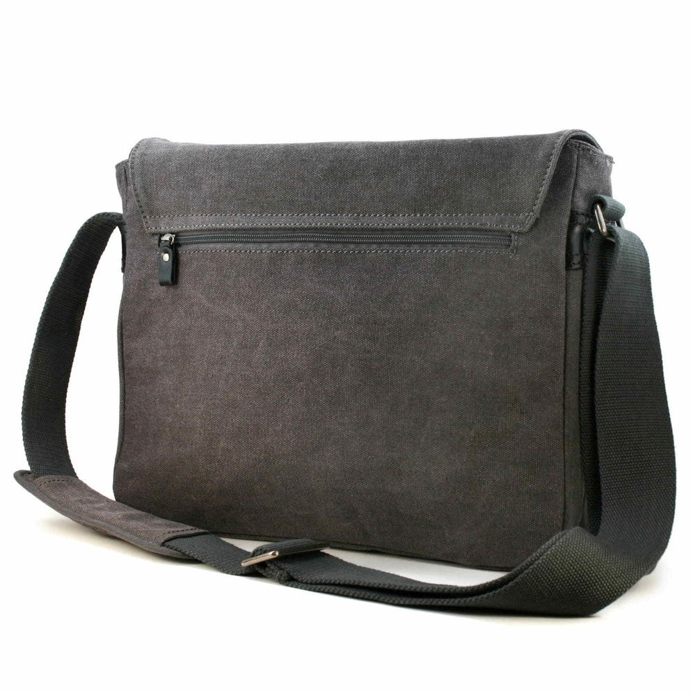 Troop Small Flap Front Messenger Bag BLK