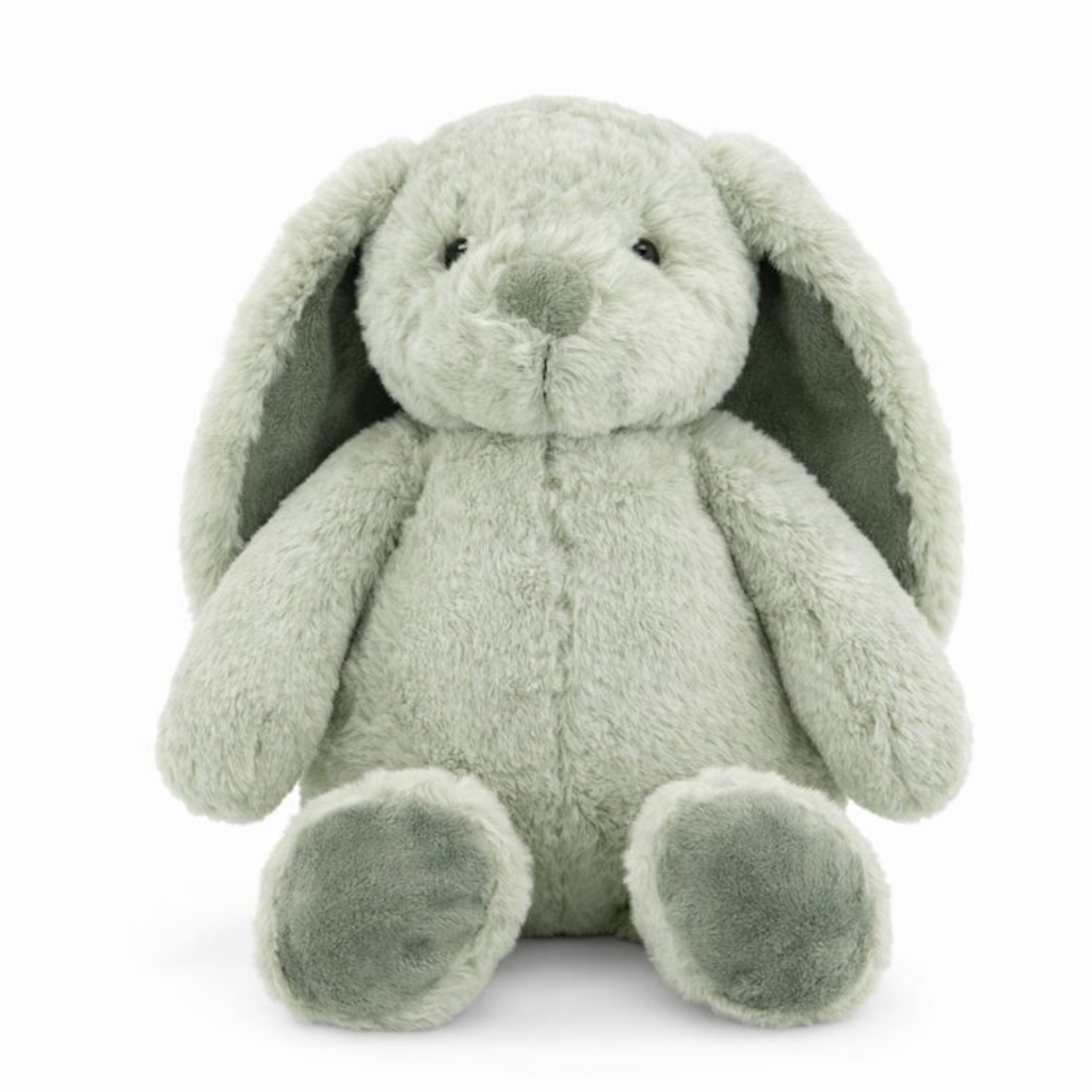 Green plush bunny toy