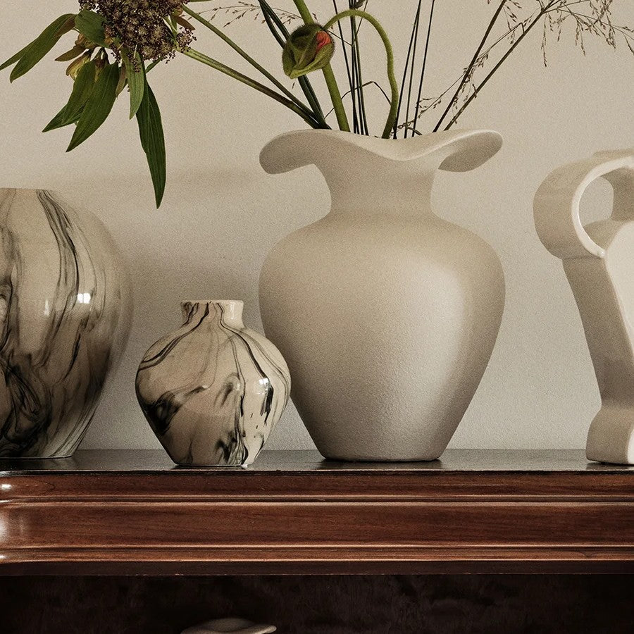 Broste Florentina Vase Medium Off White