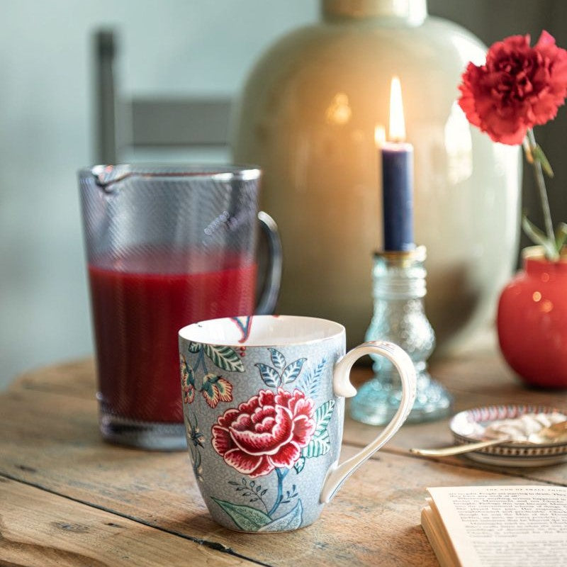 Pip Mug Flower Festival Lrge LBlue 350ml