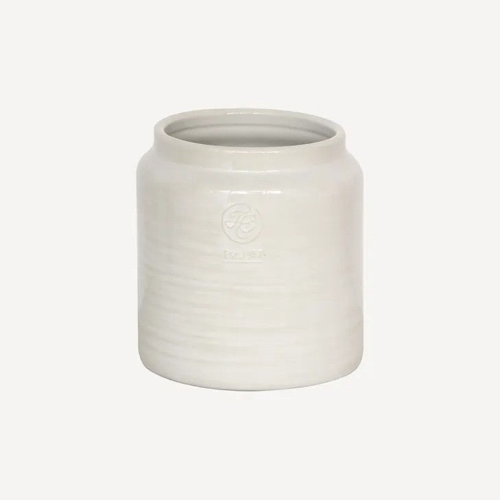 Franco Rustic White Utensil Holder - Small