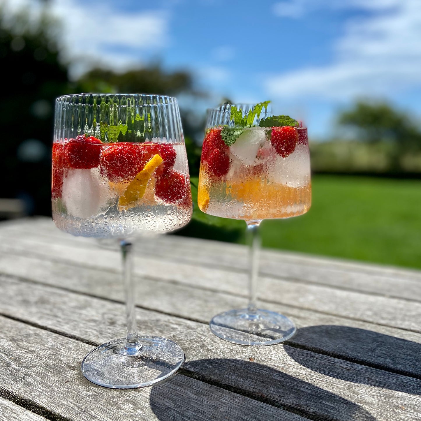 Two Empire Gin Glasses