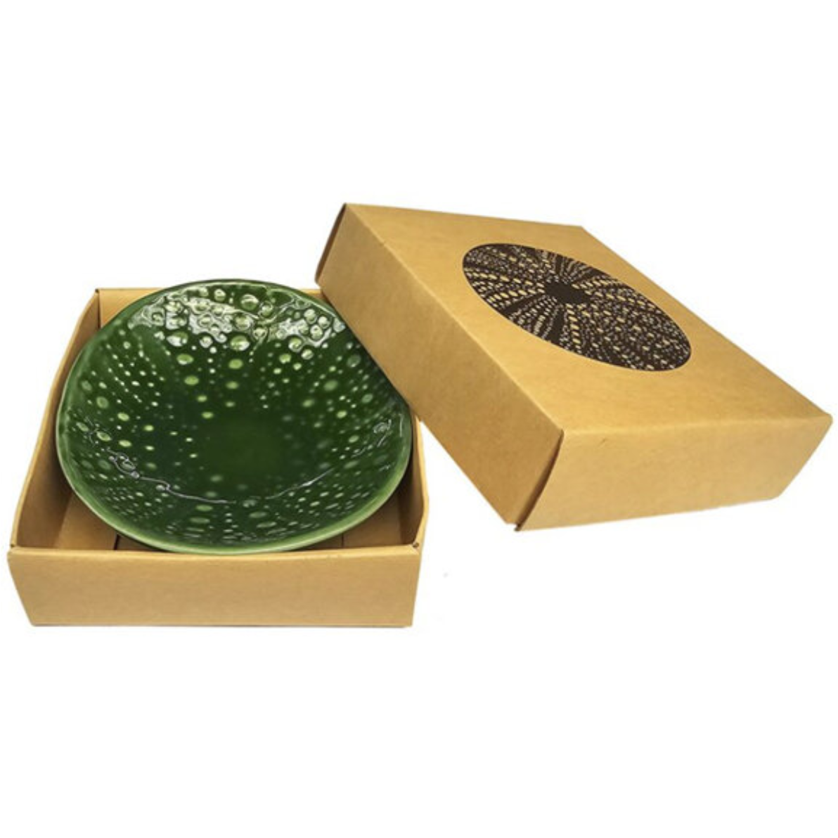 Green ceramic plate