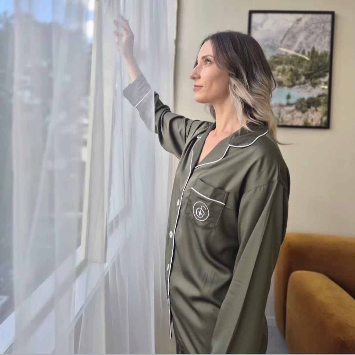 Bamboo Long PJ's Greenstone