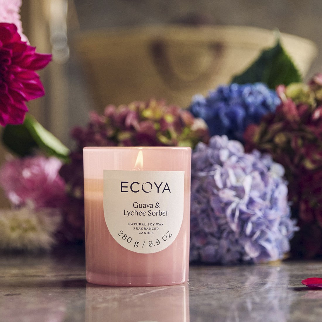 Ecoya Guava & Lychee Sorbet Metro Candle