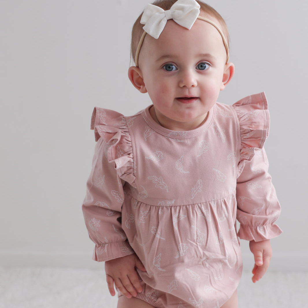Hazel Romper Flutter Print