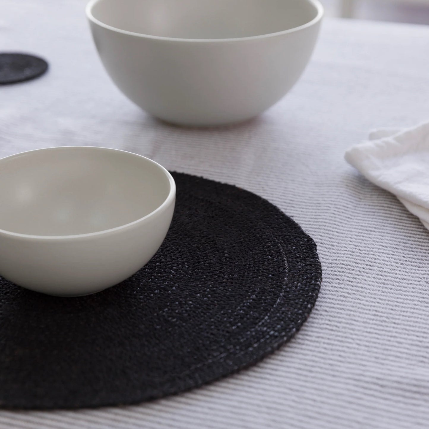 Citta Woven Black Placemat 34cm