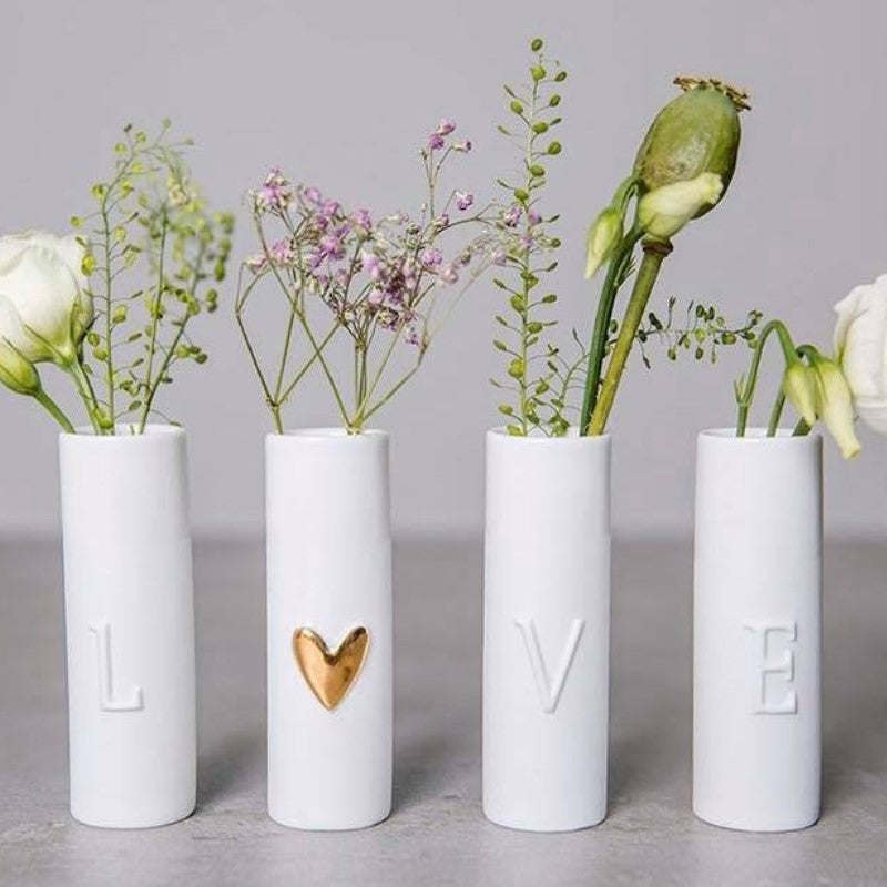 LOVE mini vase set 4