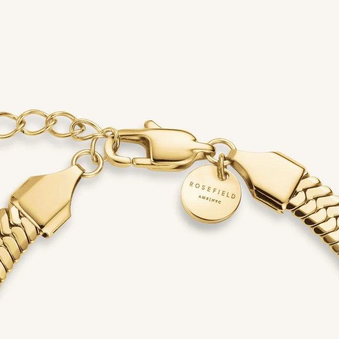 Rosefield Large Snake Bracelet Gold