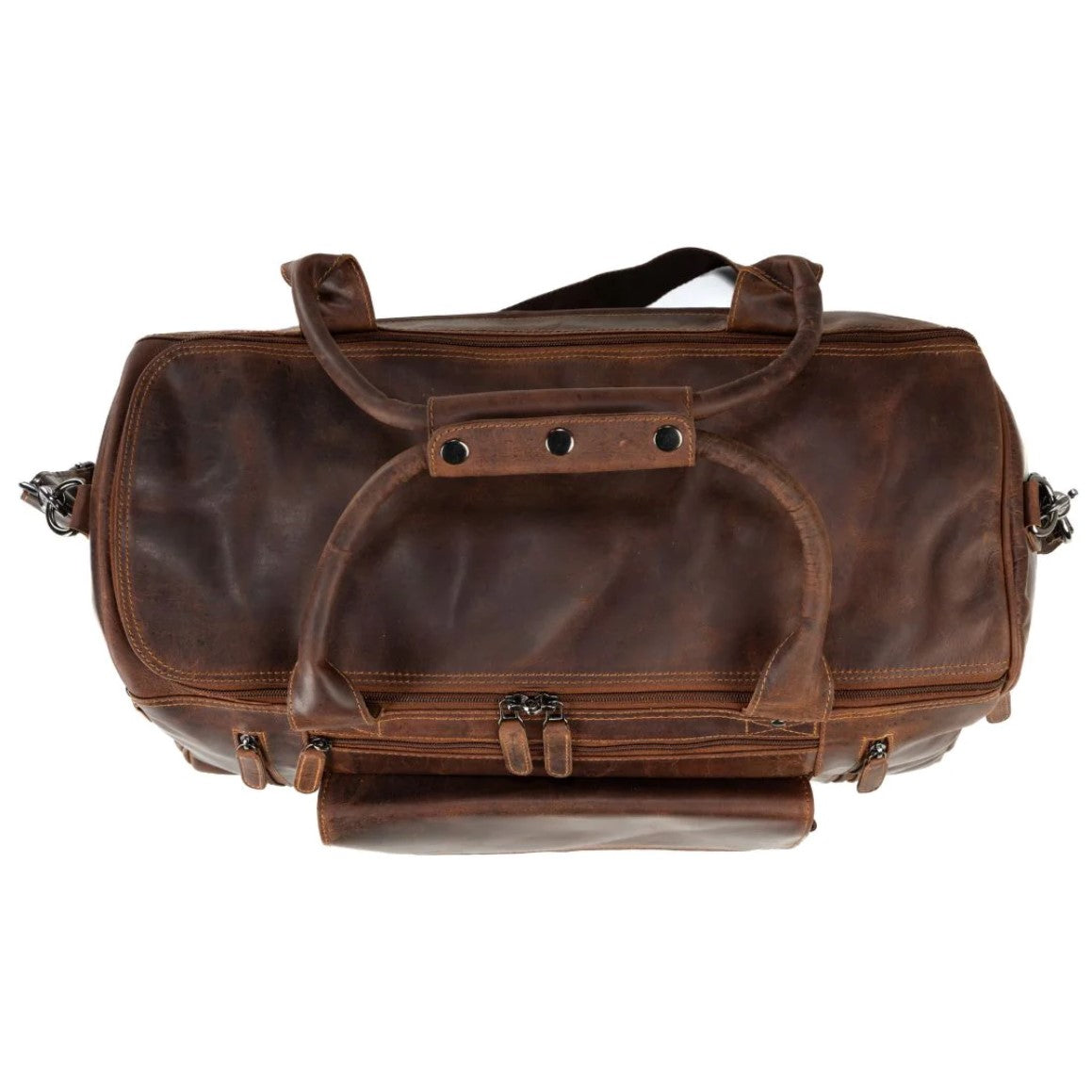 Large Leather Travel Bag - Sandel