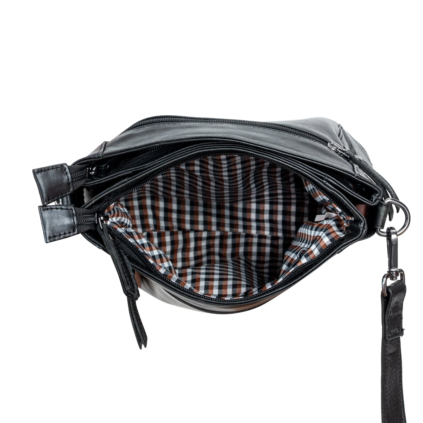 Leather Shoulder Bag Isalie Black