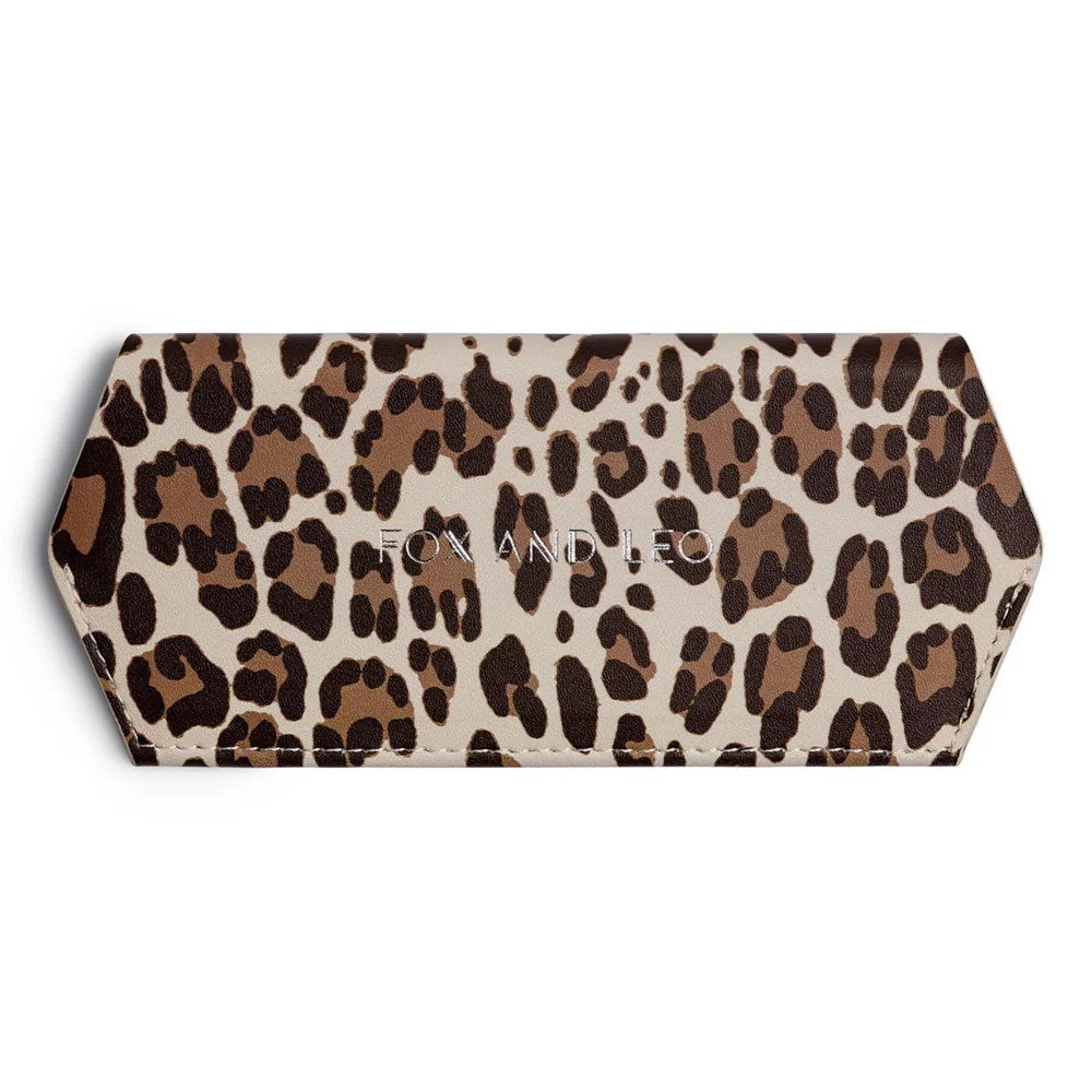 Fox & Leo Leather Glasses Case Leo