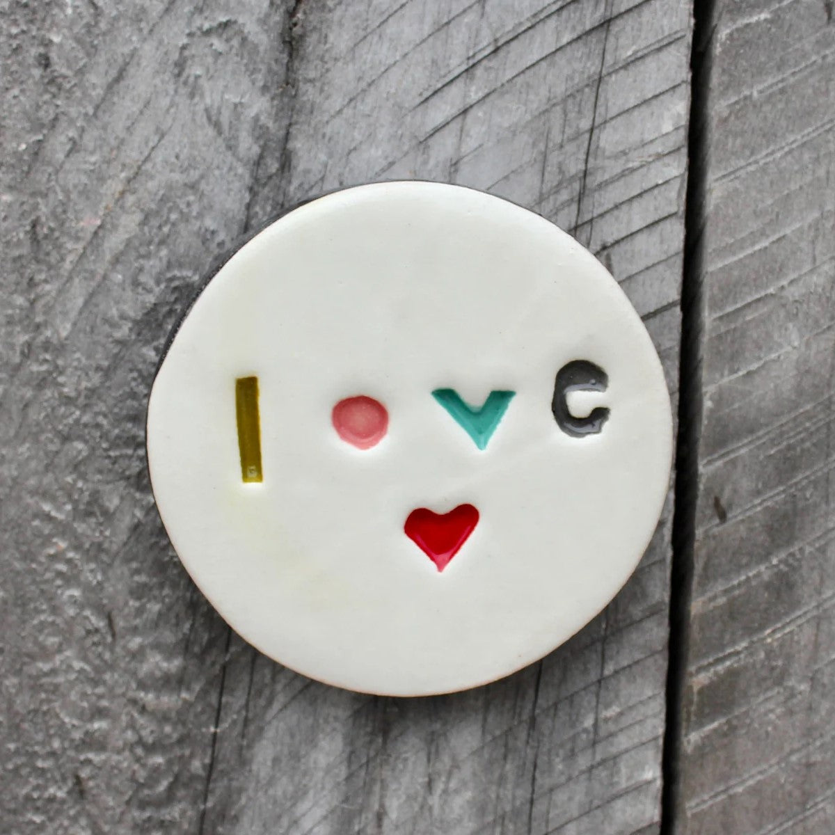 Ceramic Wall Disc LOVE