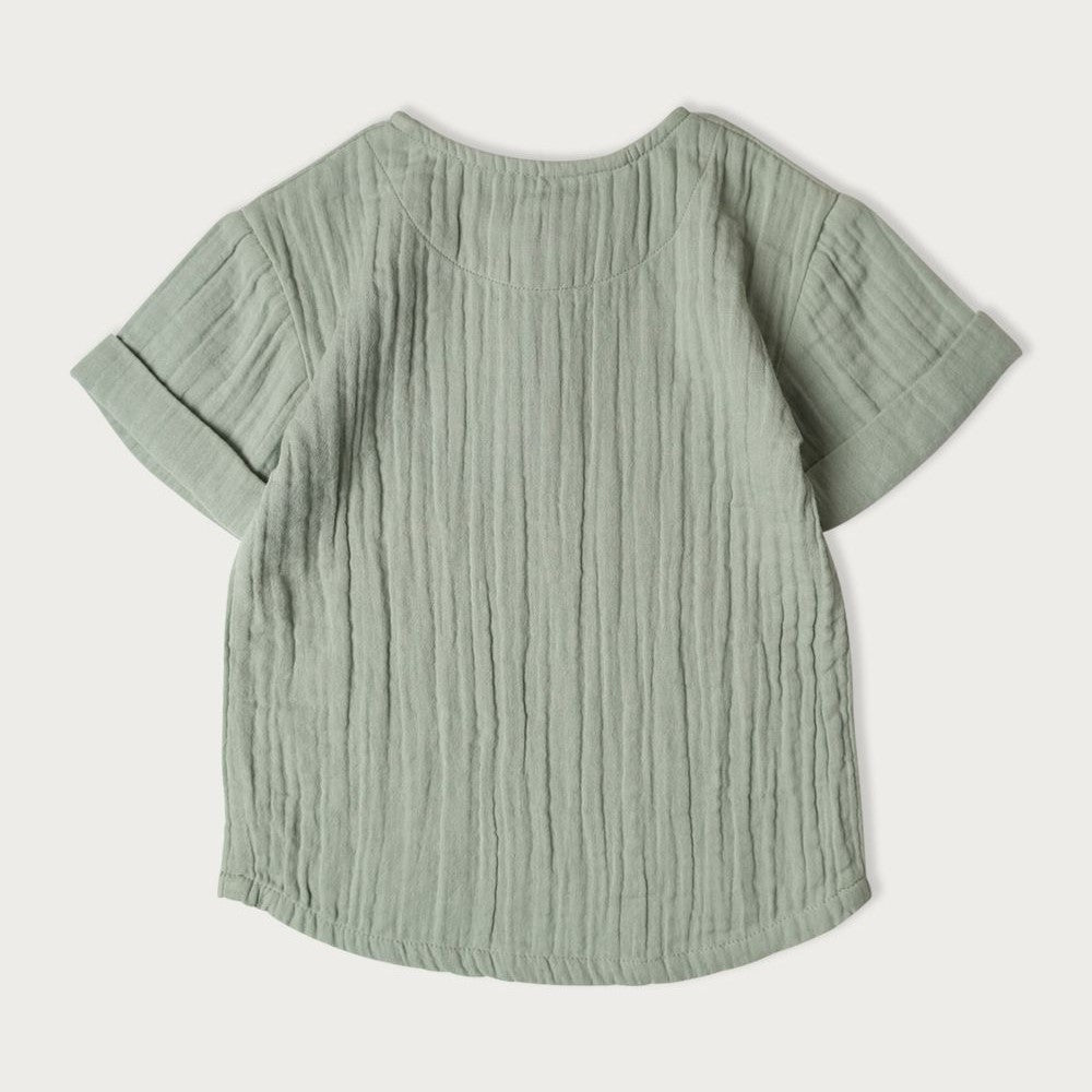 Babu Muslin Grandpa Shirt Matcha