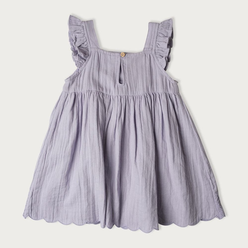 Babu Charlotte Muslin Sleeveless Dress Mixed Berry