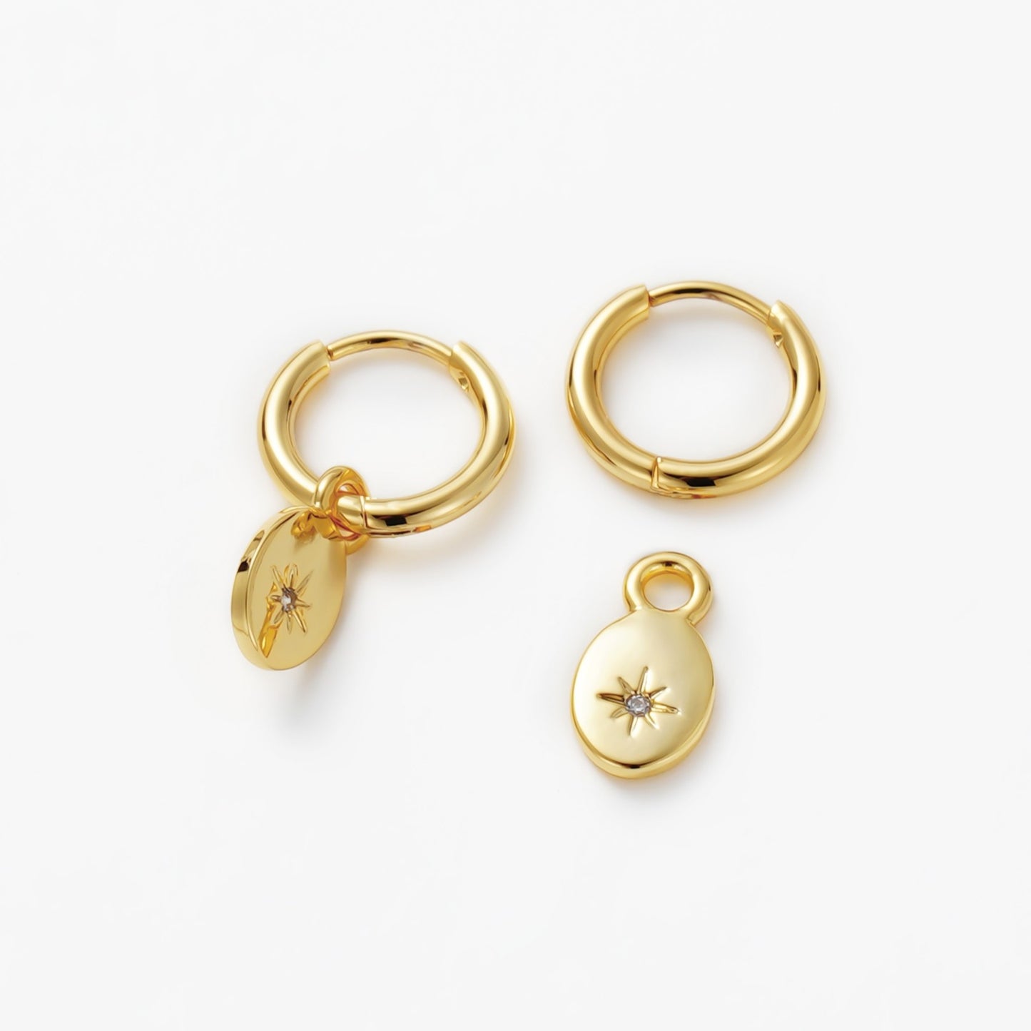 Zafino Nala Hoop Earrings Gold