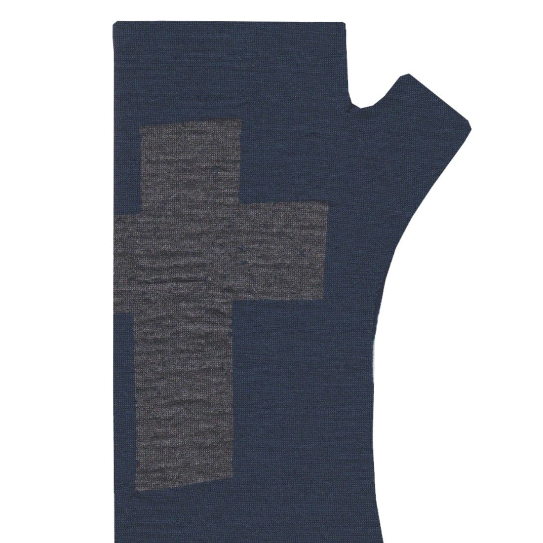 Kate Watts Navy Cross Fingerless Glove