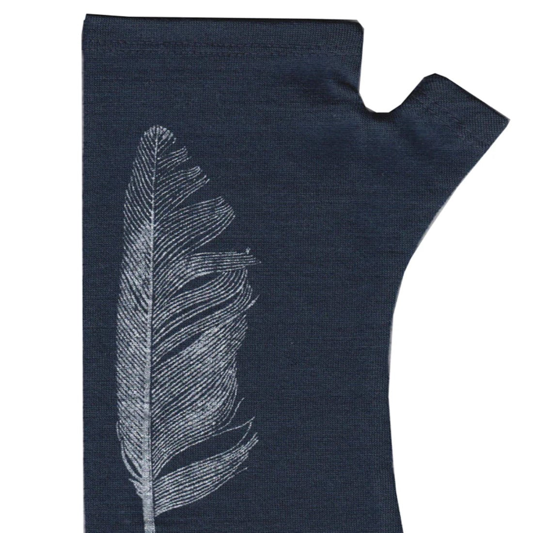 KW Navy Feather Glove