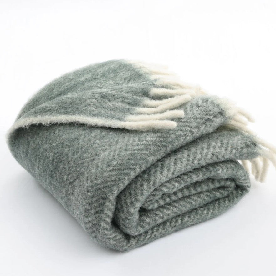 NZ Wool Throw Slate